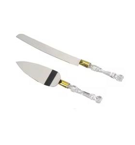 ชุดเซิฟเวอร์เค้กเหล็กพร้อมที่จับทองแดงขัดเงาสำหรับปาร์ตี้กลางแจ้งบนชายหาดใช้ที่เสิร์ฟเค้ก - Product Image 2