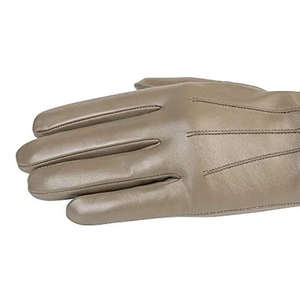 Guantes de Invierno para Mujer de la Mejor Calidad, Cálidos, de Piel de Oveja, Forro de Cachemira, Pequeños, Beige, Resistentes a Desgarros, Transpirables - Product Image 4