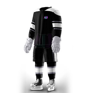 Conjuntos de Uniformes de Hockey sobre Hielo Más Vendidos, Logotipo Personalizado, Nombres de Equipos/Jugadores, Tejido de Poliéster 100% Transpirable que Absorbe la Humedad para - Product Image 4