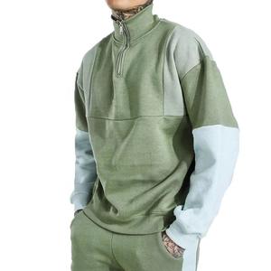 Conjunto de Verano para Hombre, Diseño Personalizado, Manga Larga con Cierre de Cremallera, Cuello Alto, Pantalones Cortos, 100% Algodón, Protección UV, Transpirable - Product Image 1