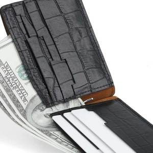 Nuevo estilo de moda hecho a medida tarjetero billetera OEM cliente Bifold Unisex billetera de cuero genuino - Product Image 2