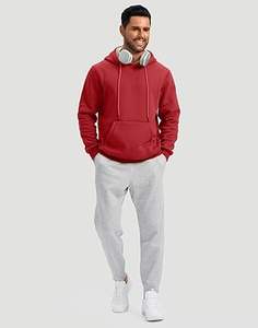 Sudaderas Casuales de Invierno para Hombre, Color Sólido, 100% Algodón, Forro Polar Impermeable, Corte Regular - Product Image 5