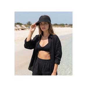 Casquette à visière en maille noire avec dos élastique HSR2089 - black2089 - Product Image 4