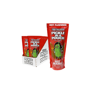 Cornichons piquants Van Holten's Hot Mama 140g, saveur épicée et acidulée, en sachet, parfaits pour les collations et les sandwichs, vente en gros - Product Image 6