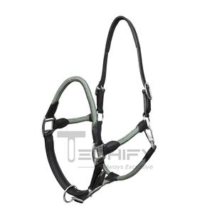 Cabestro de entrenamiento de caballos de cuero trenzado hecho a mano de calidad de exportación, tamaño y color personalizables, cómodo y duradero de proveedor indio - Product Image 1