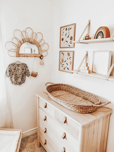 Miroir en rotin avec crochets fabriqué au Vietnam matériau écologique utilisé pour la décoration de la maison étagère de rangement en gros - Product Image 4