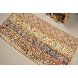 Vintage 24x45ft Style Bohème Grand Rectangle Tapis Brun Beige Turc Design Classique Patchwork Motif Laine Latex pour - Product Image 4