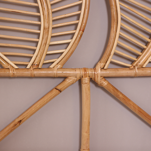 หัวเตียงลายใบไม้หวายเป็นมิตรต่อสิ่งแวดล้อมโครงเตียงทำมือสไตล์โบฮีเมียนทันสมัยเฟอร์นิเจอร์ขายส่ง - Product Image 6