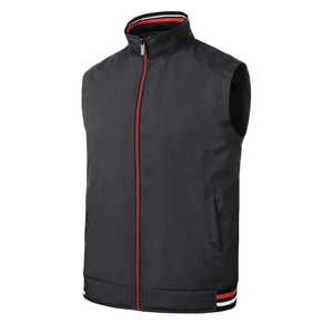 Chaqueta sin mangas para hombre con logotipo personalizado de OEM, chaleco de trabajo de talla europea para hombre de primavera - Product Image 5