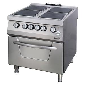 Gamma serie 900 Öztiryakiler con forno, piastra elettrica 4 quadrati, 80x90x85 cm, 6644 - Product Image 1