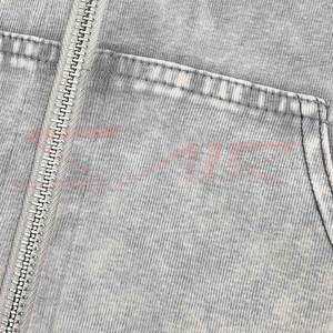 Sweat à capuche 100% coton pour hommes séchage rapide respirant conception délavée à l'acide impression de logo personnalisé pour l'hiver vente en gros sur mesure - Product Image 6