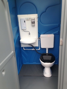 Toilettes portables, cabine de douche mobile, salle de bain préfabriquée en matériau HDPE, design européen pour hôtel, école, villa, appartement - Product Image 3