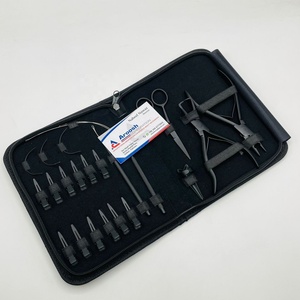 ชุดอุปกรณ์ต่อผมสีดำด้านแบบมืออาชีพพร้อมห่วงสำหรับการต่อและคีมถอด - Product Image 5