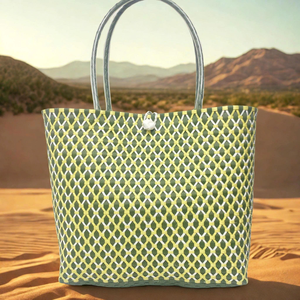 Bolsa tejida ligera con asas para playa y actividades de viaje al aire libre para uso diario - Product Image 4