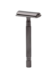 Maquinilla de afeitar de seguridad de doble filo perlado para hombre, hoja de acero inoxidable de todos los colores, SS-01 - Product Image 2