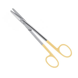 TC Castanares Facelift <b>Scissors</b> Stainless Steel Gold Handle <b>Curved</b> Dental Reusable Surgical Plastic Surgery Instruments - Product Image 2