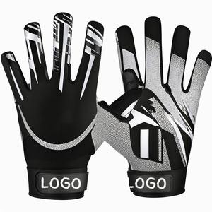 OEM ODM Nouvelle Arrivée Conception Personnalisée Gants De Football Américain Confortable Léger Entièrement Grip TI-1467 Doré - Product Image 1