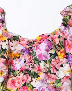 Indian handmade cotton stylish <b>long</b> party wear <b>dress</b> floral printed bride gift personalized <b>woman</b> fashion <b>dress</b> <b>summer</b> wear - Product Image 3