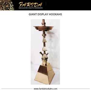 Cachimbas Mini de Latón de Lujo de Edición Limitada Farida, Exhibición para Cafeterías de Shisha con Técnicas de Laca Martillada a Mano - Product Image 2