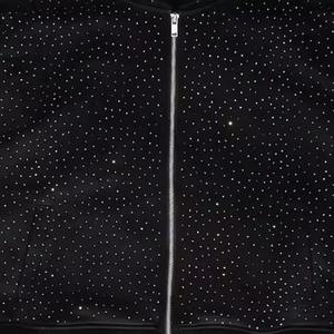 Sweat à capuche unisexe en polaire avec design personnalisé en cristal, vêtements de rue chauds d'hiver, vente en gros de mode, 100% coton, impression numérique - Product Image 5