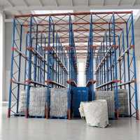 Étagères de stockage en acier pour entrepôt, rayonnages industriels robustes, rayonnages à palettes Blue Orange Drive-in, conception personnalisée