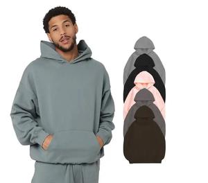 ผู้ผลิตเสื้อฮู้ดดี้ครอปแบบสตรีทแวร์ ทรงโอเวอร์ไซส์ ผ้าคอตตอนเนื้อหนา 500 กรัม 480 กรัม ทรงหลวม พิมพ์ลายโฟมพัฟ - Product Image 1