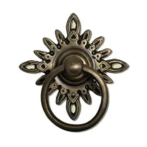 Timbre de puerta principal de metal, Aldabas de puerta con forma de estrella, aldaba de exterior Vintage antiguo para puertas de lujo, precio al por mayor