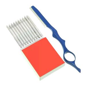 Navaja de Afeitar Profesional de Acero Inoxidable 2 en 1 de 30 g para un Afeitado Suave y Preciso de la Barba y el Rostro - Product Image 2