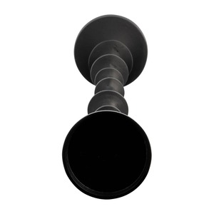 Bougeoir de sol géométrique moderne Bougeoir conique à broche noire décorative - Product Image 6