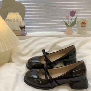 Sandalias de tacón de moda de verano para mujer, zapatos de tacón alto informales, cómodos y versátiles, de cuero genuino - Product Image 1