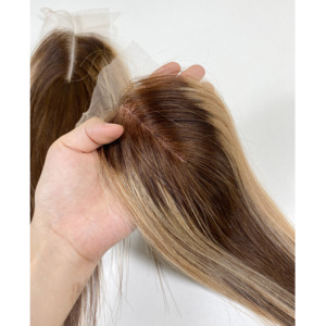 BONESTRAIGHT 100% Densidad Cierre de encaje transparente Hecho en Vietnam Super Calidad Piano Color Cabello humano Tejido Pelucas Tendencia caliente - Product Image 1