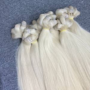 Couleur naturelle Machine Double trame cheveux tissage Extensions 100% cheveux vietnamiens d'un donneur - Product Image 5