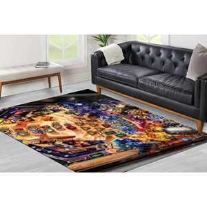 Tapis de jeu de flipper, tapis pour chambre de garçon, tapis pour salle de jeux, tapis imprimé, tapis à poils doux - Product Image 3