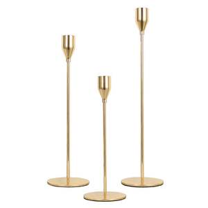 Candelabro de latón antiguo para exteriores e interiores, decoración del hogar, pilar de Metal y aluminio para bodas - Product Image 1