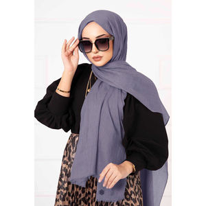 Châle en bambou gris, ensemble élégant de foulard, gants et chapeau - Product Image 2