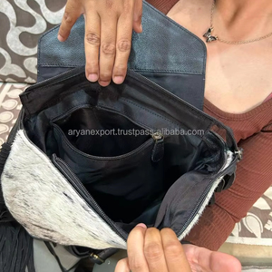Vente chaude peau de vache sac à dos frange élégant Style occidental sac à dos sacs d'école unisexe usiné à la main sculpture en gros produit en vrac - Product Image 6