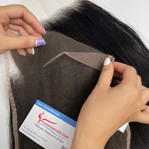 Precio de venta Cierre HD Paquetes de cabello vietnamita crudo Cierre HD Cierre suizo Línea de cabello natural Listo para enviar - Product Image 4