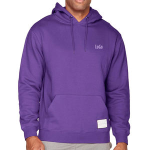 Sudadera con capucha de gran tamaño con estampado de logotipo personalizado de alta calidad, ropa de calle para hombre, sudadera impermeable de lana en blanco, tejido de punto - Product Image 4