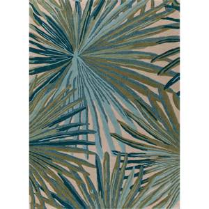 Alfombra Hacienda Ivory de Lana y Viscosa, Hecha a Mano, 10 mm de Grosor, Rectangular, con Patrón Abstracto a Rayas, para Sala de Estar, Pasillo, Modelo TRA-15056 - Product Image 1