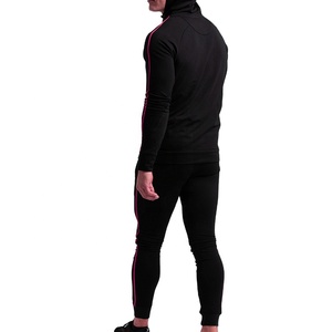 Chándal de algodón y poliéster de alta calidad unisex, conjunto de 2 piezas con logotipo personalizado, pantalones de chándal estampados transpirables de talla grande para otoño - Product Image 3