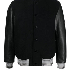 Chaquetas Varsity Lisas para Hombre, Modelo 2026, Venta al Por Mayor, Diseños Personalizados, Manga Larga, Lona Vintage, Impermeables y Resistentes al Viento - Product Image 2