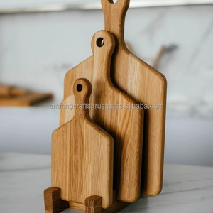 เขียงไม้แท้ทรงสี่เหลี่ยมคุณภาพดีที่สุด เป็นมิตรกับสิ่งแวดล้อม และล้างในเครื่องล้างจานได้ ยี่ห้อ Crafts Galore จากประเทศอินเดีย - Product Image 5