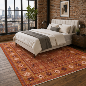 Tapis lavable en chenille RW7064 Kuba Amber Tribal de Rug Weavers, vente en gros et dropshipping, 10 tailles disponibles - Product Image 4