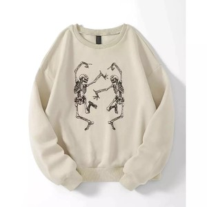 Sudadera lisa de algodón y poliéster para mujer, nuevo estilo 2024, cuello redondo de alta calidad, manga larga, estampado de talla XS para invierno - Product Image 1