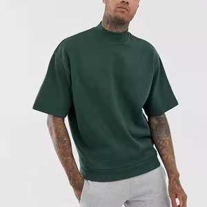 Camiseta de manga corta para hombre 2025, camiseta de verano para exteriores con cuello de tortuga, ropa deportiva transpirable, nuevo diseño, ropa suave para hombre - Product Image 5