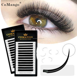 ขนตาปลอม CoMango Ellipse Flat แบบกึ่งถาวร สีดำเทา ธรรมชาติ นุ่ม ปลายแยก แบบคลาสสิก ขนตาปลอมแบบเส้นเดี่ยว - Product Image 5