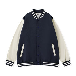 Vente en gros d'uniformes de baseball unisexes de logo personnalisé de haute qualité Varsity Letterman Blousons d'aviateur pour les étudiants d'université OEM personnalisé - Product Image 4