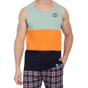 Débardeur d'entraînement décontracté pour homme, en polyester/coton tricoté, respirant, évacuant l'humidité, pour la salle de sport, la remise en forme, coupe musclée - Product Image 1