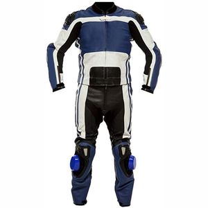 Combinaison de moto personnalisée pour hommes de la meilleure qualité en cuir véritable combinaison d'équitation de vélo de sport coupe-vent d'extérieur - Product Image 1