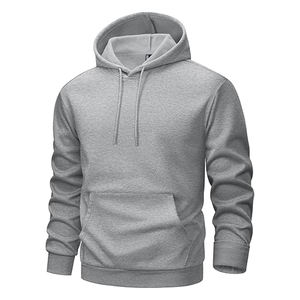 Sweat à capuche décontracté pour homme, personnalisé, brodé, uni, en polyester/coton, polaire respirant, coupe régulière, streetwear, Pakistan - Product Image 3